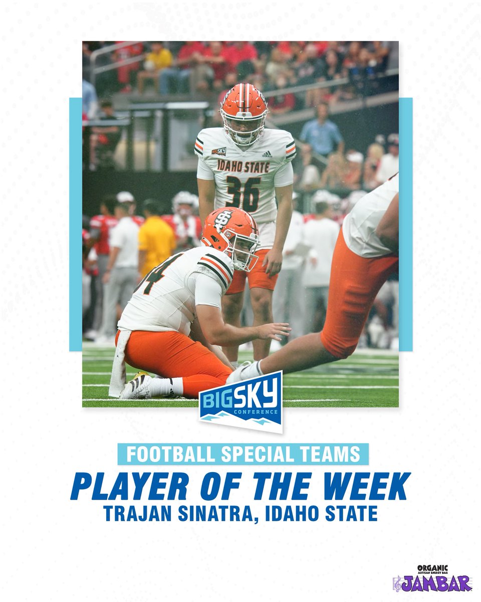 Trajan Sinatra did it his way and scored 7 points for Idaho State against UNLV 👏 

#ExperienceElevated