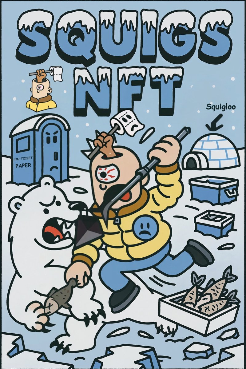 ❄️🐧 We're dropping a unique Squigs artwork daily to support <a href="/GuyLeDouceNFT/">Guy Le Douce 🛰️</a> and sharing behind-the-scenes updates on the King of Sadveillance collectible.

👉 Follow, like, and repost this week's posts and King of Sadveillance collectible posts for a chance to win:
🎁 1