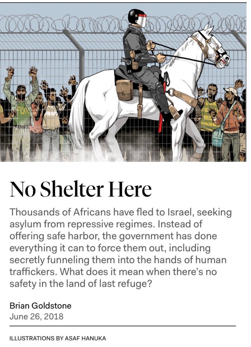 Brian Goldstone (@brian_goldstone) on Twitter photo Israel pioneered this tactic a decade ago: deporting an estimated 4,000 asylum seekers to Uganda and Rwanda, where they faced horrific conditions and were often funneled into deadly trafficking networks.
I investigated this shadow deportation system for <a href="/newrepublic/">The New Republic</a> in 2018: Israel pioneered this tactic a decade ago: deporting an estimated 4,000 asylum seekers to Uganda and Rwanda, where they faced horrific conditions and were often funneled into deadly trafficking networks.
I investigated this shadow deportation system for <a href="/newrepublic/">The New Republic</a> in 2018: