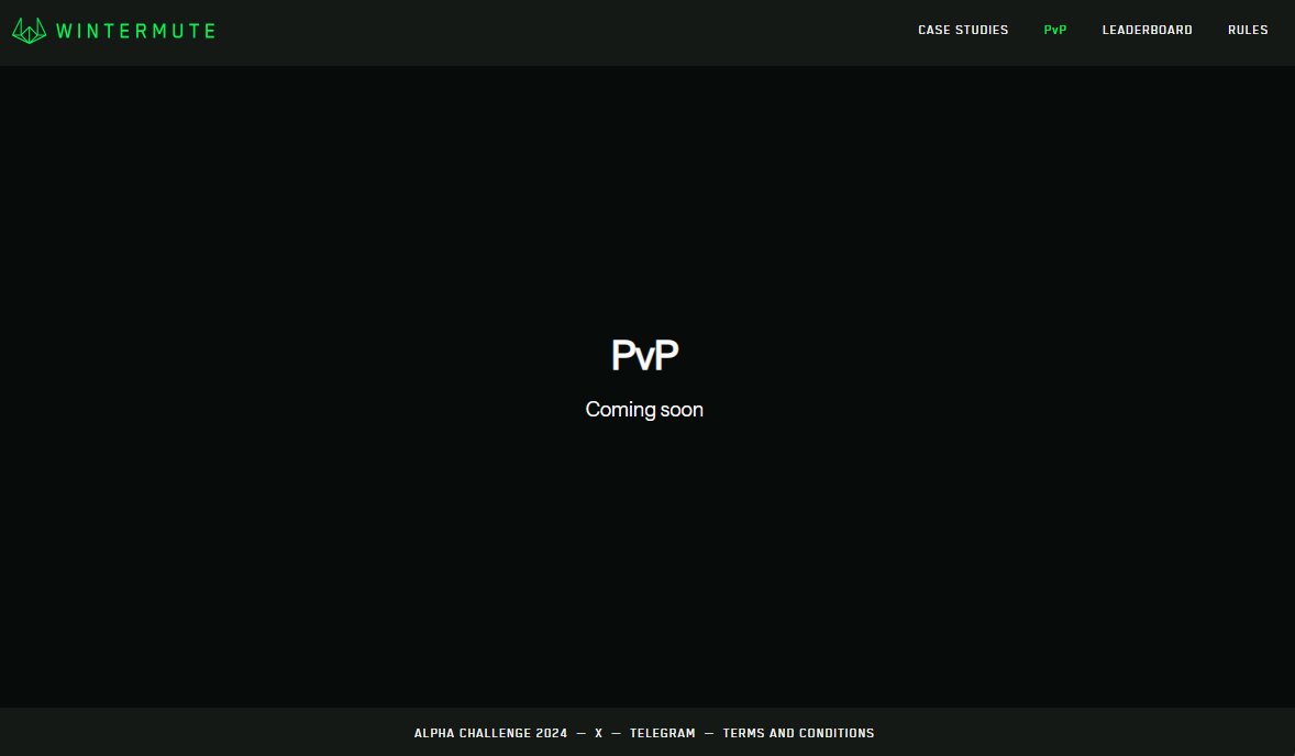 wintermute_t's tweet image. ⌛️ Countdown to Week 2: PvP competition

Wintermute Alpha Challenge 2025 enters its second stage this Wednesday

Before that begins, here are the updated rules to join PvP ↓
