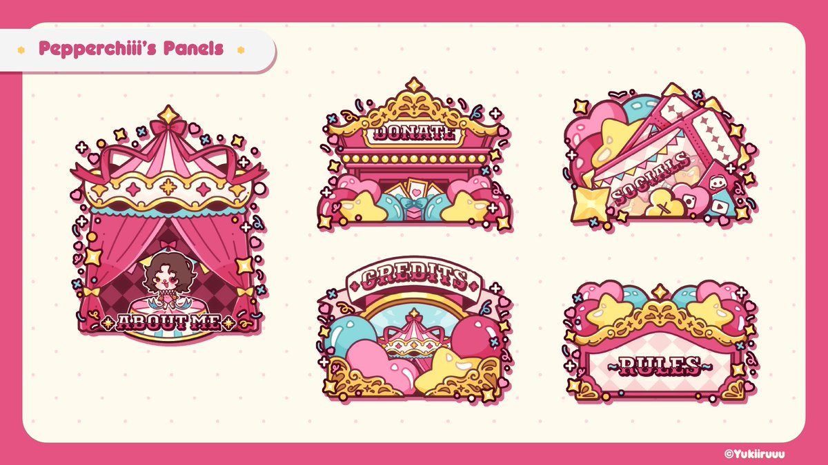 💛💝Deco Twitch Panels for @/Pepperchiii ! 💝💛

Thank you!! Loved the theme so much 🥺💕

#VGenComm