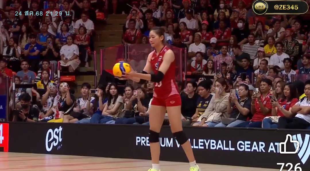 pirachan's tweet photo. ชัชชุอร โมกศรี THAILAND 3 - 0 SWEDEN #วอลเลย์บอลหญิงชิงแชมป์โลก #VWWC2025 .. 24 สค.68 21.29 น. https://t.co/bNI73494vs