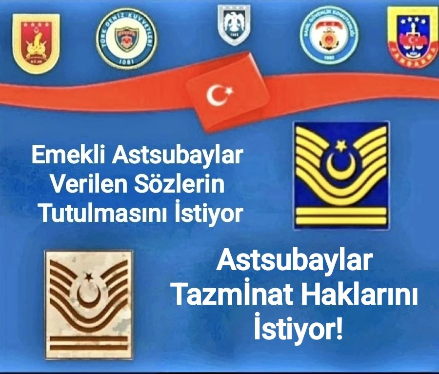 Astsubaylara verilen sözlerin tutulması için #neyibekliyoruz