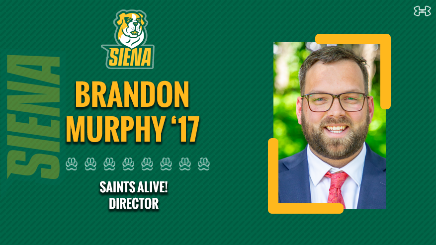 We are excited to welcome Brandon Murphy '17 to our newly created position as #SienaSaints Alive! Director

📰 tinyurl.com/ytuceut3

#MarchOn x #BuildingBetterSaints