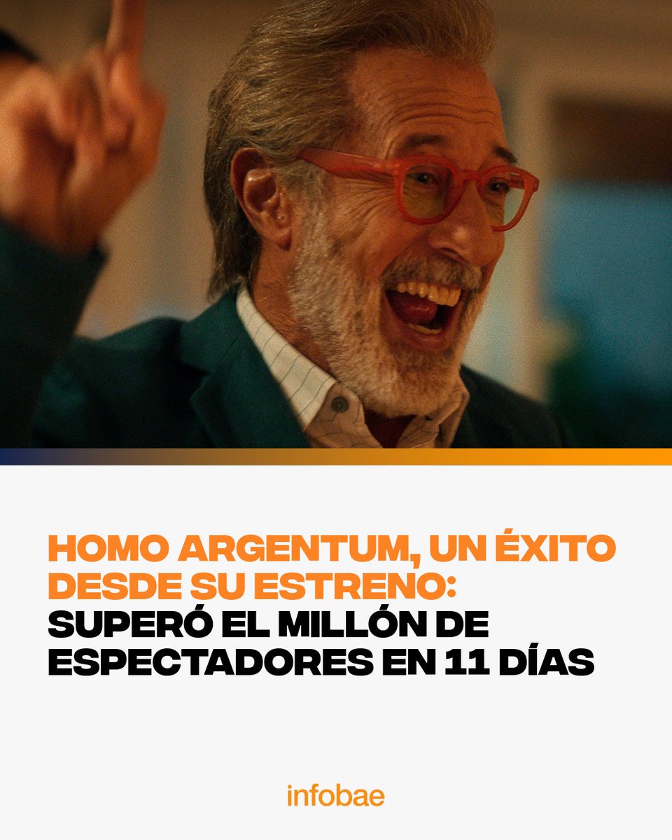 Homo Argentum, un éxito desde su estreno: superó el millón de espectadores en 11 días
infob.ae/421q5o7