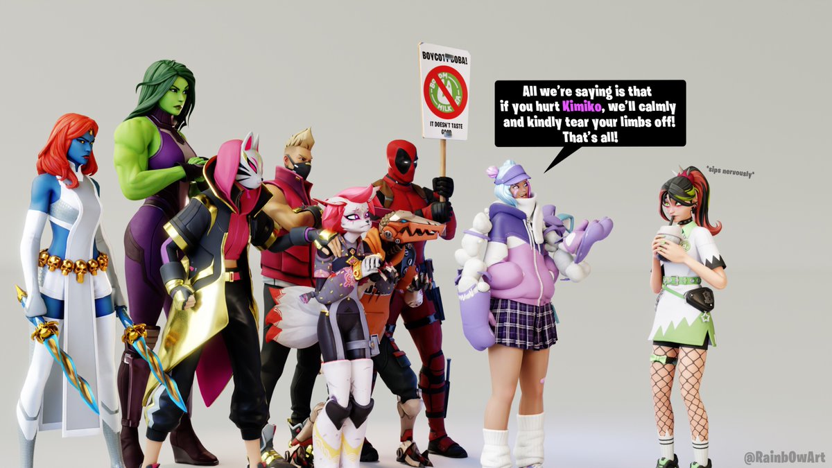 after doxxing Kimiko, Helsie receives a warning 😰

#Fortnite #FortniteArt