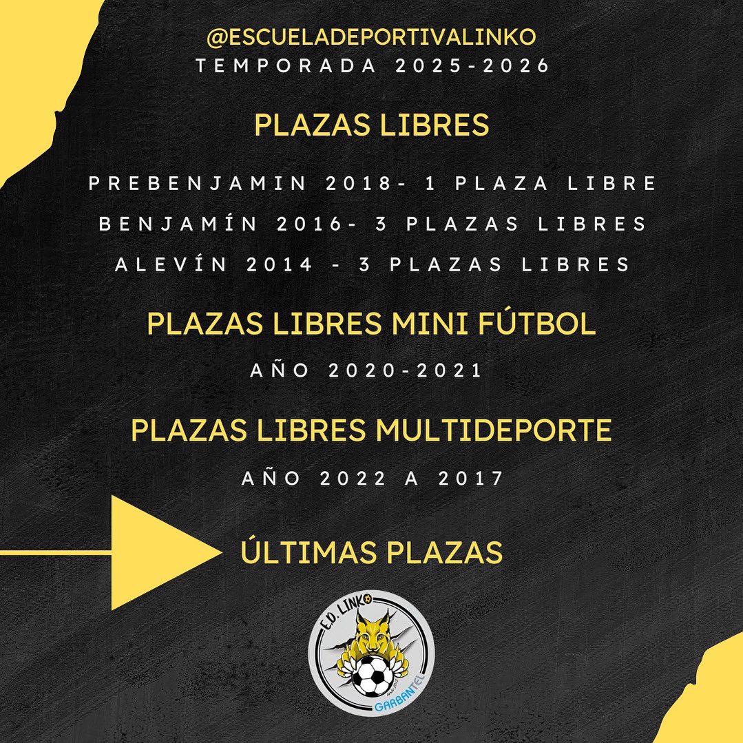 🫡✅ ÚLTIMAS PLAZAS ⚽️

docs.google.com/forms/d/e/1FAI…