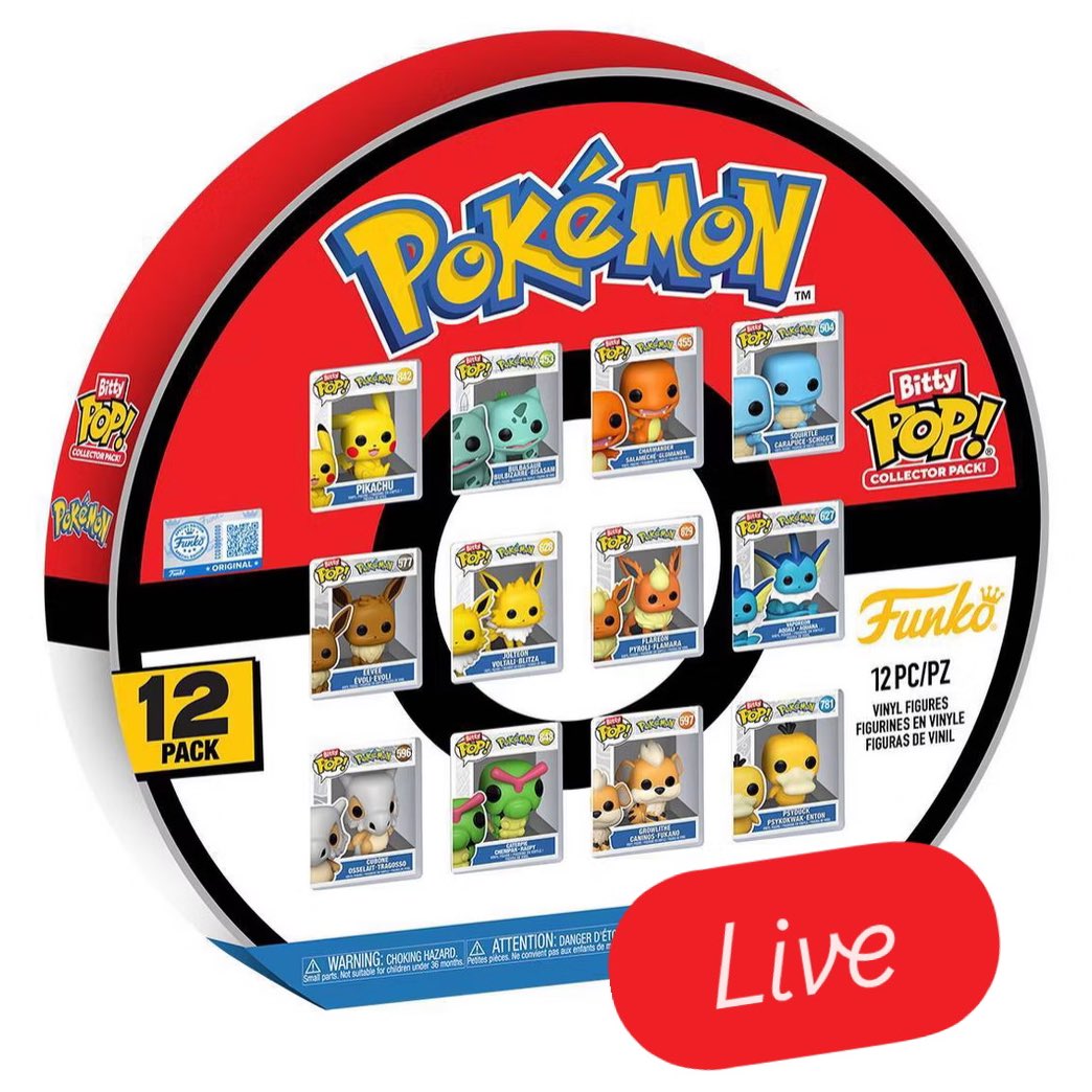 FunkoPOPsNews's tweet image. Now live! Target exclusive Pokeball Funko Bitty POP! 12 Pack! Link below ~
   Linky ~ fnkpp.com/T
#Ad #Pokemon #Pokeball #FPN #FunkoPOPNews #Funko #FunkoPOP