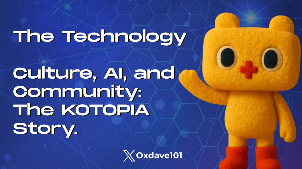 Ever feel like something's missing in the memecoin space? Like culture and community should mean more than just fleeting hype?

KOTOPIA is a new paradigm. We're building a next-gen platform powered by AI, blockchain, and the undeniable force of internet culture.

Walk with me.👇