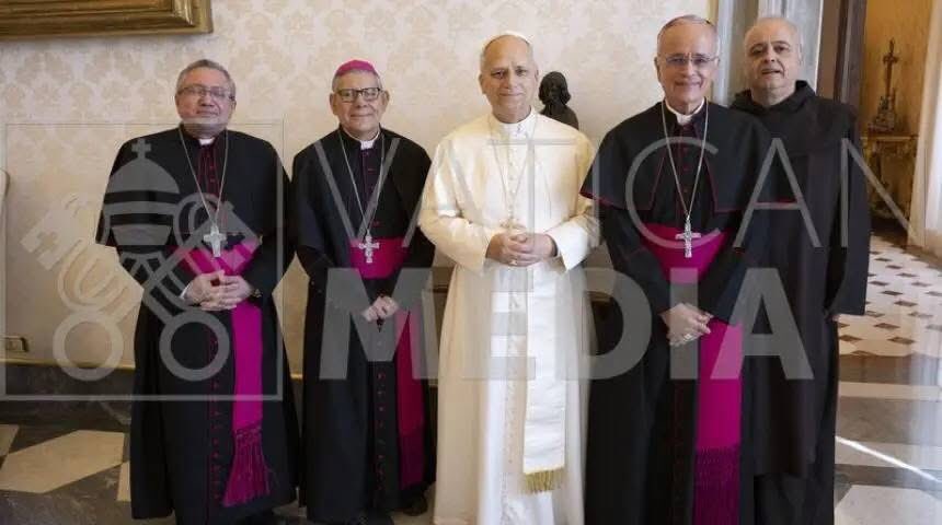 Es la foto que algunas personas no quisieran haber visto. Con sólo la presencia de nuestros queridos Obispos ante S.S. Papa León XIV, me alegra como nicaragüense y como sacerdote que el Papa tenga informes fidedignos de nuestra realidad nacional y de la persecución a la Iglesia.