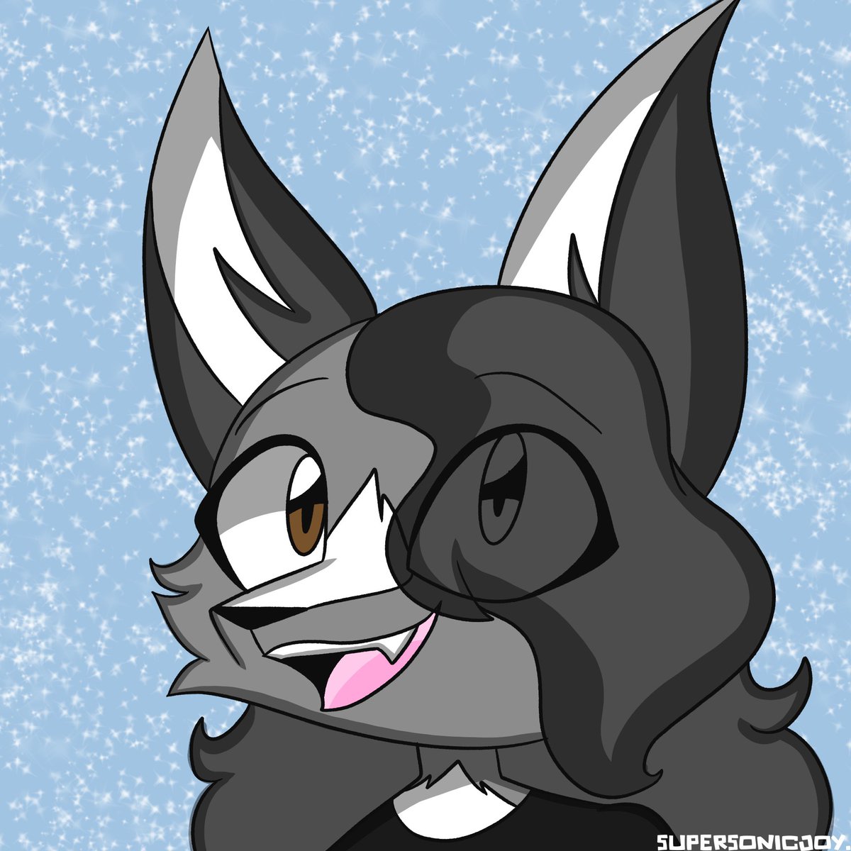 SuperSonicJoy18's tweet image. The sparking wolf #anime #meettheartist #procreateartist #icon