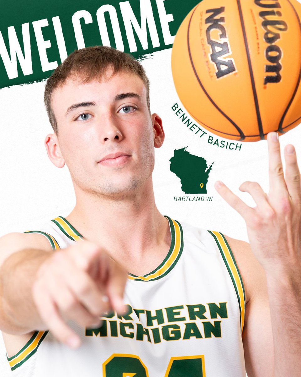 Welcome Bennett Basich to the roster! Basich joins the Wildcats after one season at Division I UW-Green Bay.

Story 📰: tinyurl.com/2ax6q6f8

#NMUwildcats