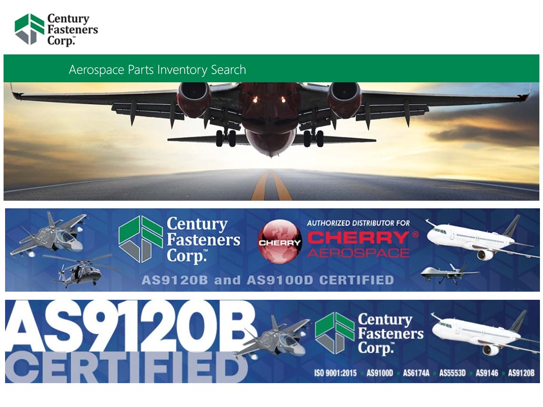 Use Our Aerospace Parts Inventory Search:

Receive a quote in a few easy steps …

centuryfasteners.com/products/aeros…

#aerospace #aerospaceparts #CenturyFasteners