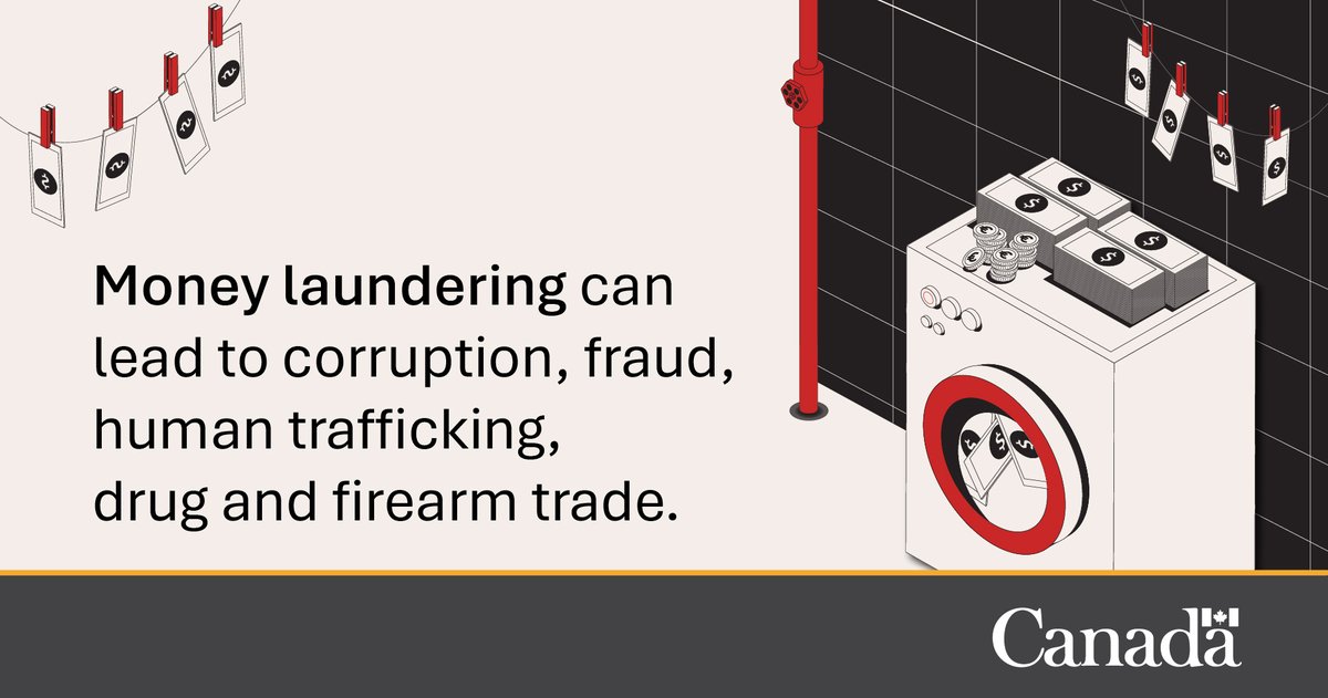 Money laundering is a serious crime that affects Canadians’ safety, security and quality of life. Learn more on what the Government of Canada is doing to combat it: publicsafety.gc.ca/cnt/cntrng-crm…