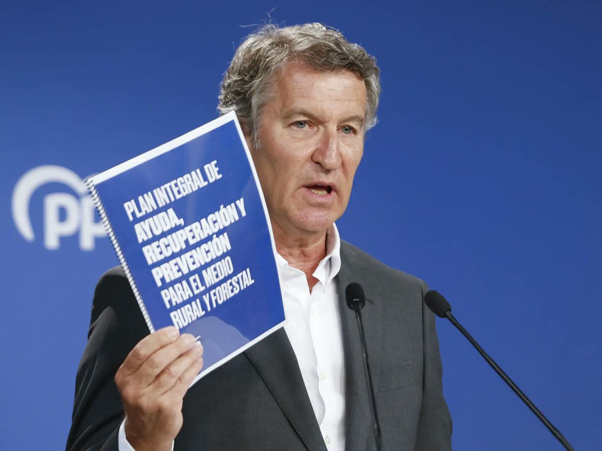 #Feijóo se anticipa al Gobierno con 50 medidas ante los incendios: pide pulseras de control para pirómanos y "criterios objetivos para movilizar todos los recursos públicos".