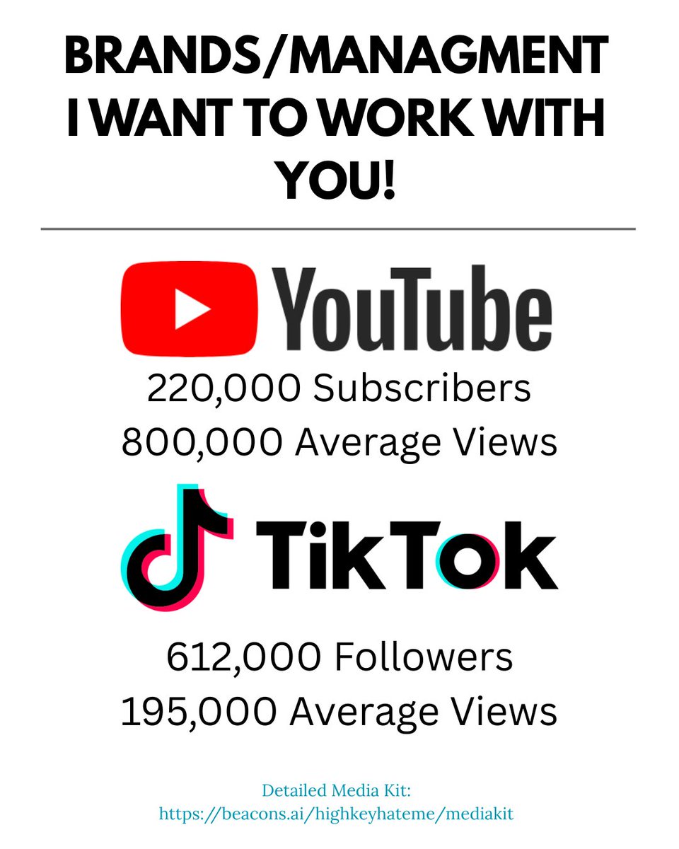 oli (@highkeyhateme) on Twitter photo LOOKING FOR management/brands to work with!
I make daily short form Minecraft/gaming content on youtube + tiktok and have had over 100 million views over the last 90 days!
Feel free to reach out via DM or my business email highkeyhatemebusiness@gmail.com :) LOOKING FOR management/brands to work with!
I make daily short form Minecraft/gaming content on youtube + tiktok and have had over 100 million views over the last 90 days!
Feel free to reach out via DM or my business email highkeyhatemebusiness@gmail.com :)
