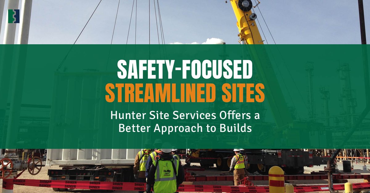 From site planning and prep work to building installs and system maintenance long after commissioning, Hunter Site Services ensures builds done the right way, every day.
#IndustrialConstruction #SiteServices 
bit.ly/3ytQW0z