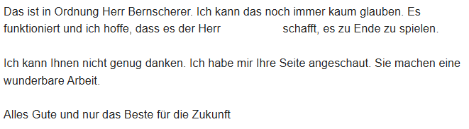 eine Geschichte ohne Happy End
vor einer Woche hat sich die ukrainische Botschaft mit einer ungewöhnlichen Bitte an uns gewandt - ein PC für einen Sterbenden, der ein Computerspiel spielen möchte.
Sasa, Milos und Tymur haben den PC vorbereitet, Sasa hat das Spiel gekauft und
