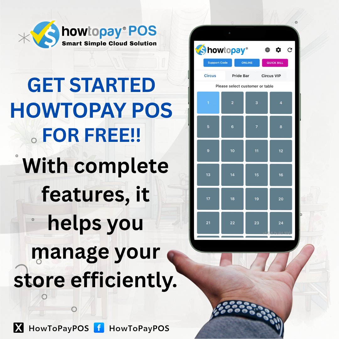HowToPayPOS's tweet image. Start using HowToPay POS — free of charge.
A complete, reliable POS solution designed to streamline store management and enhance operational efficiency.

🔗 Learn more at: howtopay.com