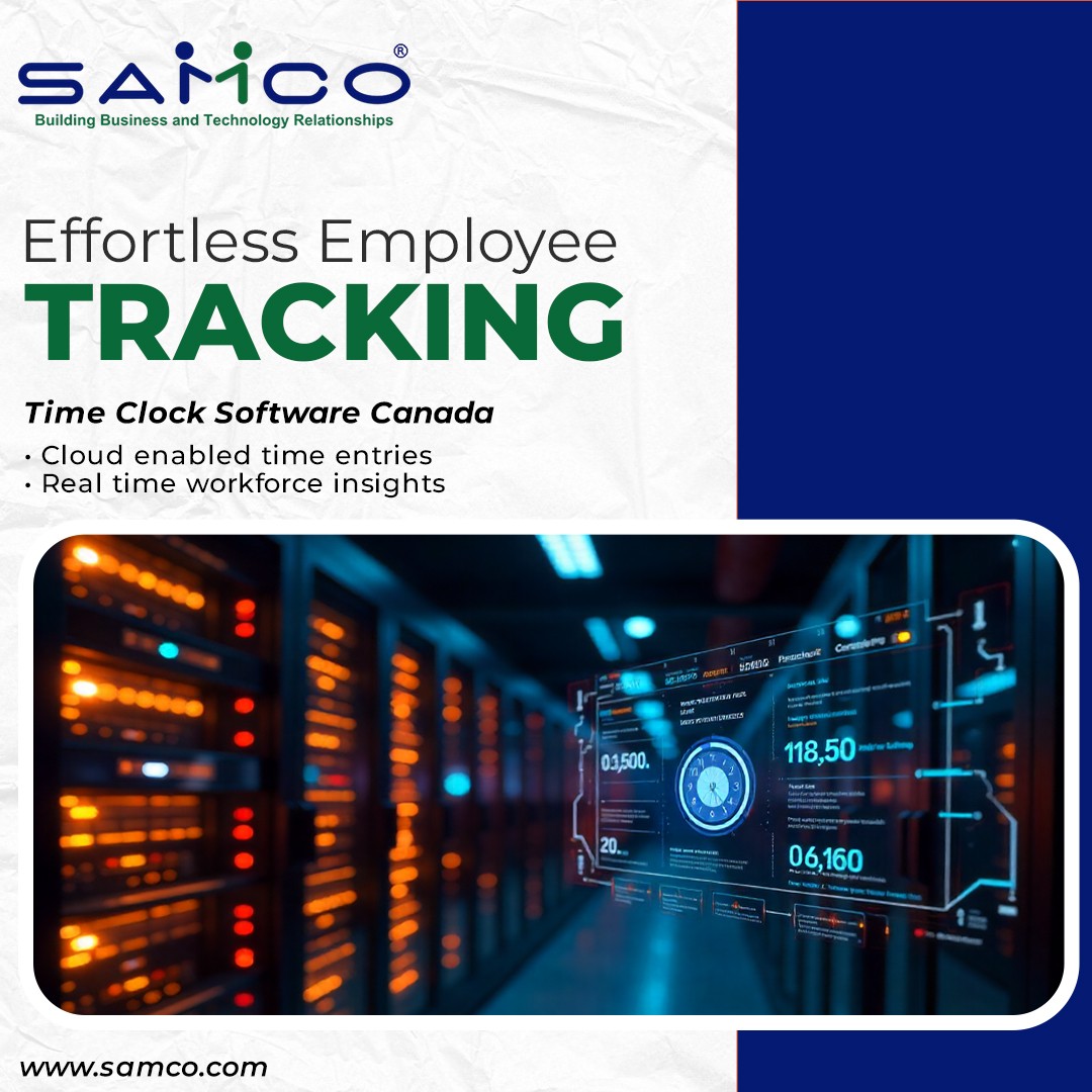 SamcoSoftware's tweet image. Track attendance the smart way.

✅ Web-based time clock
 ✅ Canadian payroll ready
 ✅ Cloud access &amp;amp; accurate reports

Samco makes workforce management simple.

📞 Boost productivity today
 🔗 bit.ly/3HNijaw

#TimeClockSoftware #WebTimeTracking #SamcoCanada