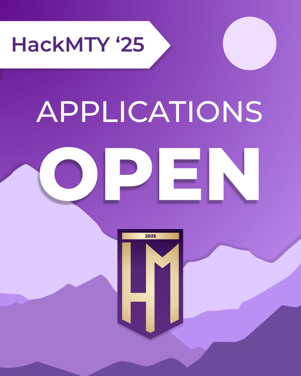 HackMTY's tweet image. Our 2025 apps are now OPEN!! Check out our webpage for details, first come first serve 👀 #hackmty25 #technology #hackathon