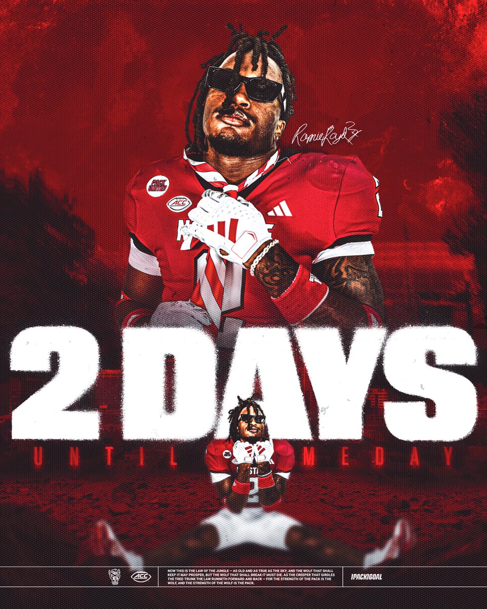 2⃣ Days until Gameday

#1Pack1Goal