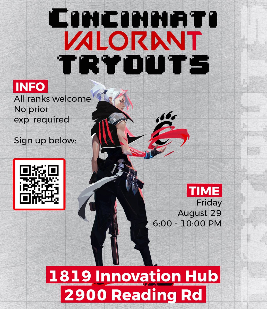 UC Team tryouts are coming up! See you at 1819 at 6pm this Friday! Make sure to fill out the tryout form by scanning the QR code below!