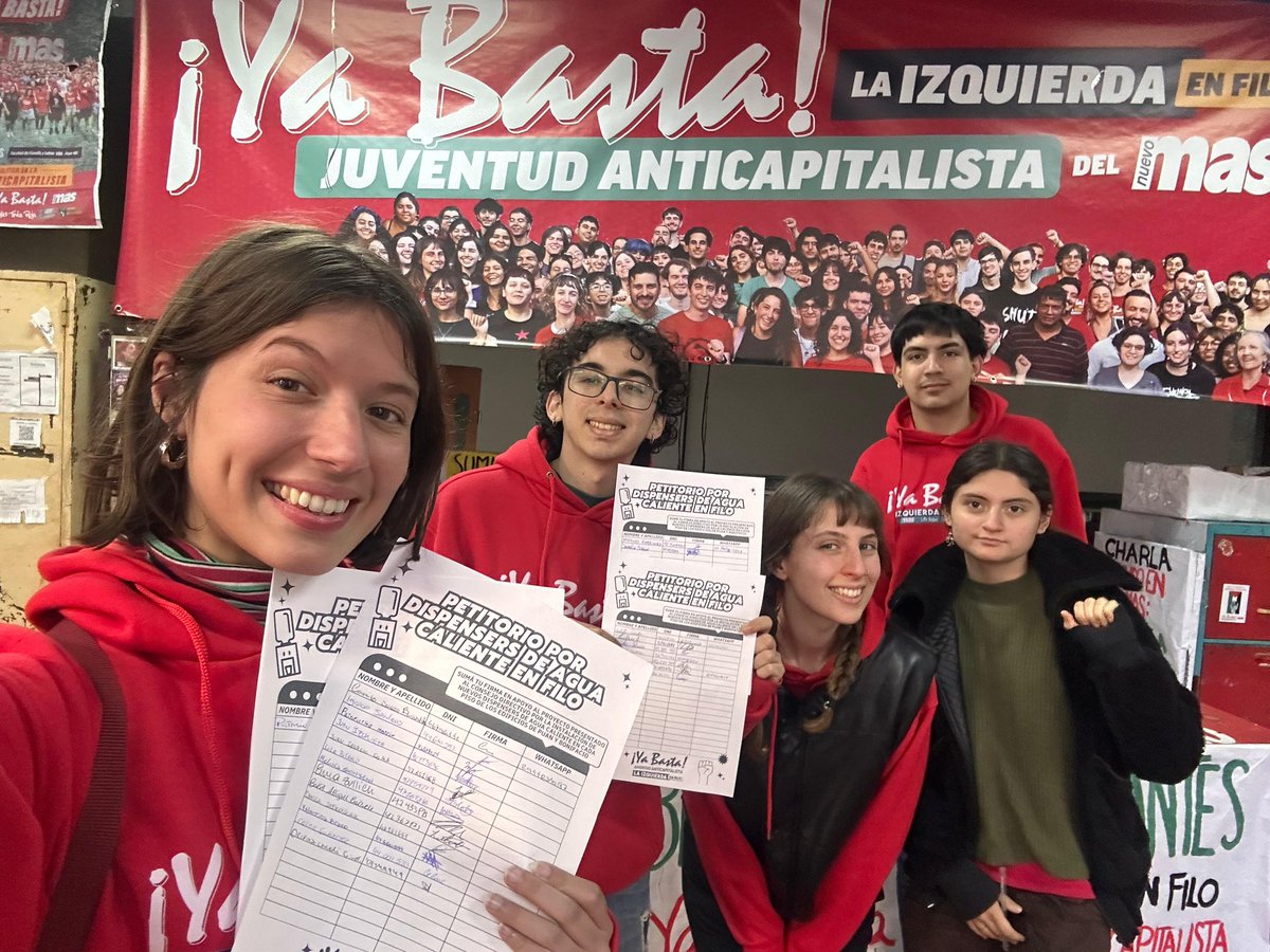 SUMA TÚ FIRMA AL PETITORIO POR DISPENSERS DE AGUA CALIENTE EN FILO✊🏽 ✨

Desde el ¡Ya Basta! La izquierda en Filo, presentamos un proyecto en el Consejo Directivo de la facultad, solicitando que se instalen dispensers de agua caliente/fría por cada piso y ala de la facultad.