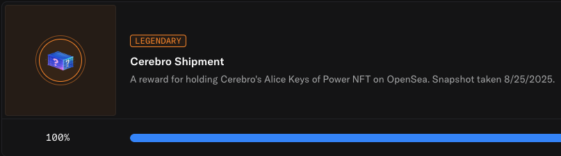 Shipment has arrived from <a href="/opensea/">OpenSea</a> for all holders of Alice Keys of Power NFTs!