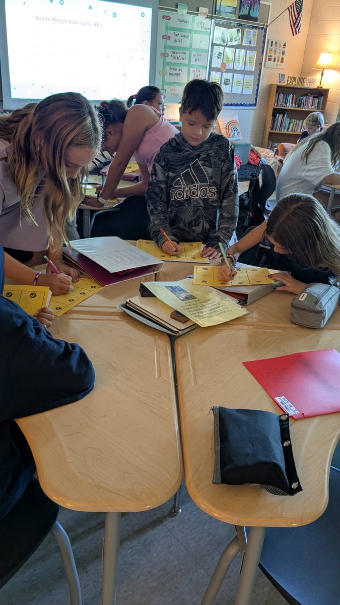 Quote Mingle for the win in English class! Great job Ambassadors! WE are so proud of you for being Respectful Wildcats during this activity! <a href="/MMS_principals/">MMS principals</a>