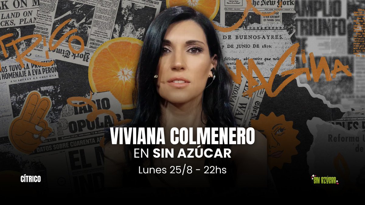 CÍTRICO (@mediocitrico) on Twitter photo 🍊 HOY en Sin Azúcar
VIVIANA COLMENERO | <a href="/vivicolmenero/">viviana colmenero</a>
📲No te lo pierdas!
youtube.com/live/LcA6TdAWi… 🍋 🍊 HOY en Sin Azúcar
VIVIANA COLMENERO | <a href="/vivicolmenero/">viviana colmenero</a>
📲No te lo pierdas!
youtube.com/live/LcA6TdAWi… 🍋