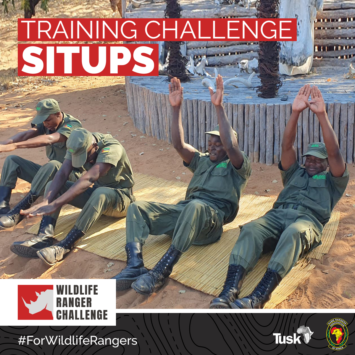 Our rangers have moved from push-ups to sit-ups in the #WildlifeRangerChallenge! Every rep is a show of strength and dedication to protecting #Madagascar’s incredible wildlife.

Support our team and help us reach our goal:
👉 wildlife.rangerchallenge.org/campaigns/impa…

#ForWildlifeRangers