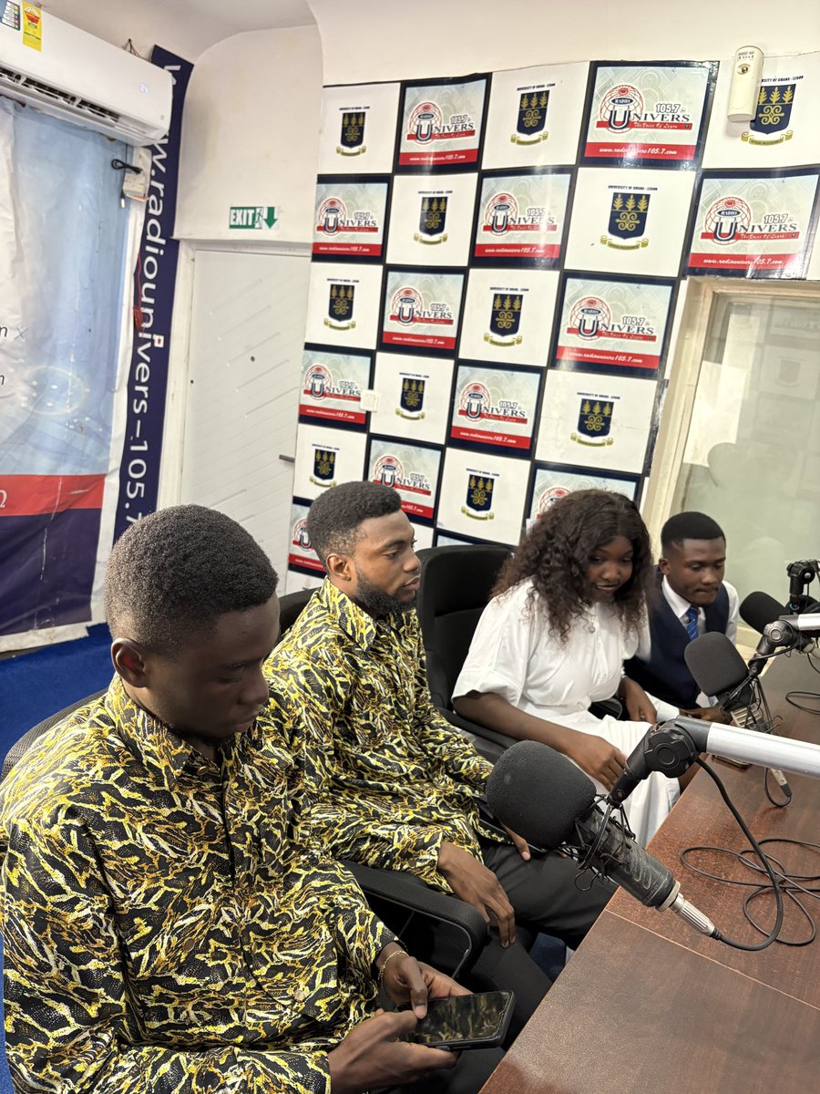 The_Ohene's tweet image. With  heart full of joy and honor, this morning I shared my visions as UGSRC TREASURER ELECT this morning with @univers1057fm. It was awesome to do this with my executives.
I am grateful for such opportunity.
#securingtransparencyforstudents
@Voice_of_Legon @Ug_src