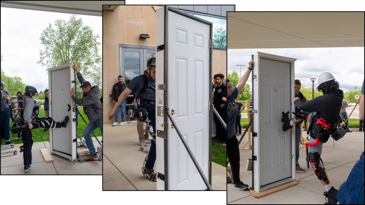 Door-kick, wall-hop, crouch-walk: ACE 2025 tests #exoskeleton tech in real tasks. QBMeT took 1st. Photos + lessons learned on the ExR website. #firefighters #Robotics #StudentSuccess #Competition
