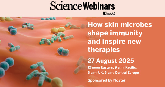 AAAS (@aaas) on Twitter photo Join #ScienceWebinars for their next #Technology broadcast on Wednesday, 27 August at 12 p.m ET ➡️ Commensal allies: Reimagining the skin microbiome as a platform for precision immunity
Register Today: view6.workcast.net/register?cpak=… Join #ScienceWebinars for their next #Technology broadcast on Wednesday, 27 August at 12 p.m ET ➡️ Commensal allies: Reimagining the skin microbiome as a platform for precision immunity
Register Today: view6.workcast.net/register?cpak=…