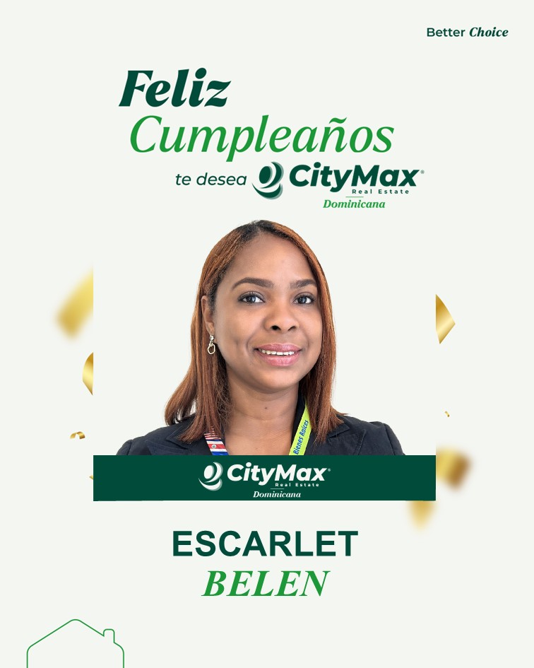 Feliz Cumpleaños para nuestra asociada Escarlet Belén tu amigos de Citymax Dominicana te desean los mejor.🥳😊🥳