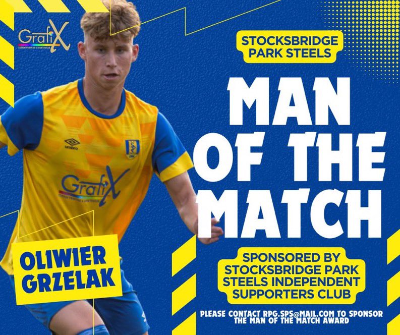 Stocksbridge PS Independent Supporters Club (@sps_isc) on Twitter photo Congratulations to Oliwier Grzelak who is our Man of the Match!
Grzelak is sponsored by <a href="/SPS_ISC/">Stocksbridge PS Independent Supporters Club</a> Congratulations to Oliwier Grzelak who is our Man of the Match!
Grzelak is sponsored by <a href="/SPS_ISC/">Stocksbridge PS Independent Supporters Club</a>
