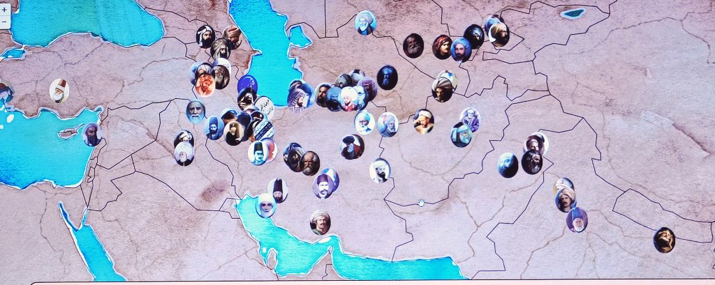 کار جالب سایت گنجور را می‌بینید. محل زندگی تمام شعرای پارسی‌گو و پارسی‌سُرای بعد از اسلام (از قرن سه هجری تا امروز) را روی نقشه مشخص کرده. با همین تصویر می‌تونید جغرافیای واقعی مرزهای #ایران را ببینید.