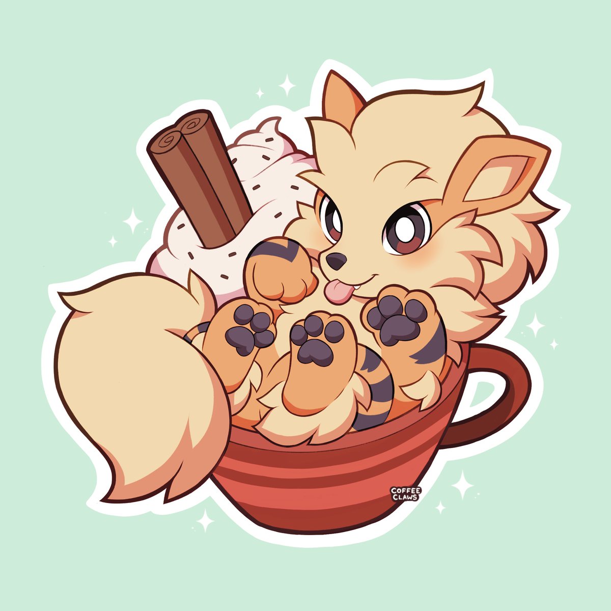 Arcanine latte ☕️ ‧˚✩
Careful, it’s hot!