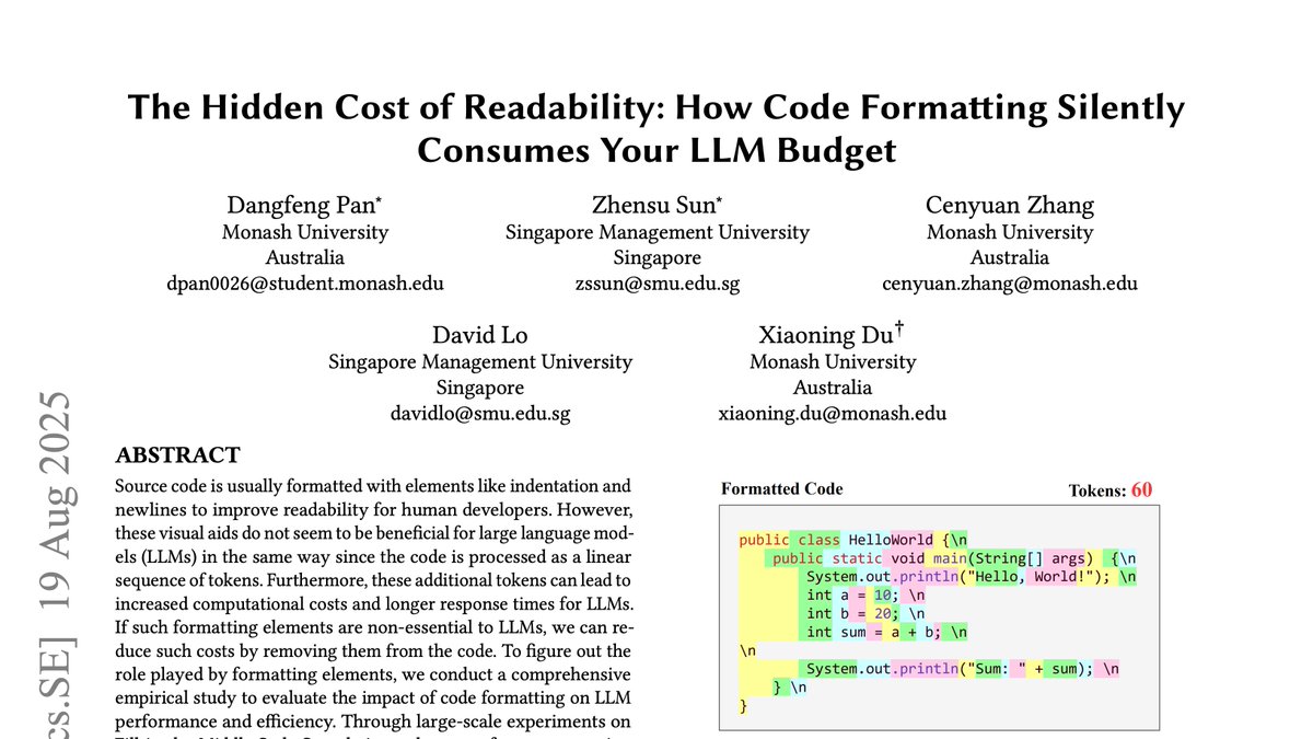 alxfazio's tweet image. java is the most token-efficient language, let that sink in