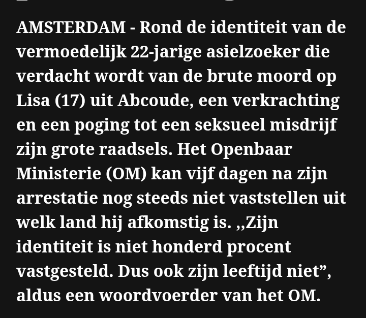 Geen naam, geen leeftijd, geen land van herkomst. Wat zou je eigenlijk moeten doen om in Nederland géén asiel te krijgen? #Lisa