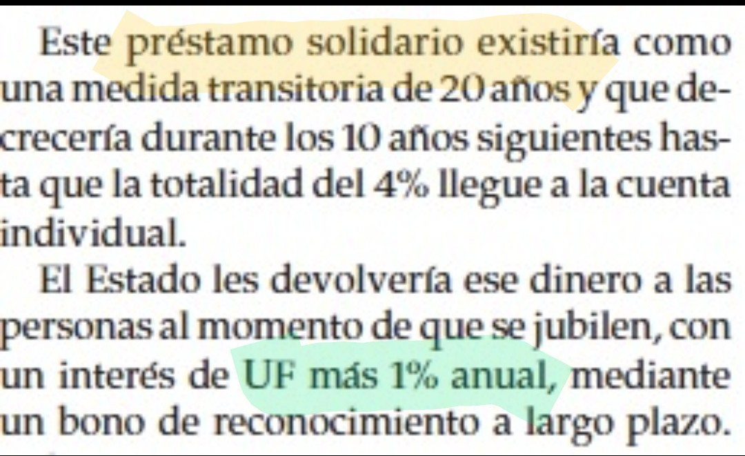 Ignacio Briones (@ignaciobriones_) on Twitter photo Las vueltas de la vida (literal):
<a href="/berfontaine/">Bernardo Fontaine</a> fuiste el padre intelectual de la idea del préstamo como forma de destrabar reforma, y hoy lo críticas.
Por si fuera poco, proponías un bono que pagara apenas UF +1%, mucho menos que la tasa de mercado (hoy UF+ 2,5%) que se aprobó. Las vueltas de la vida (literal):
<a href="/berfontaine/">Bernardo Fontaine</a> fuiste el padre intelectual de la idea del préstamo como forma de destrabar reforma, y hoy lo críticas.
Por si fuera poco, proponías un bono que pagara apenas UF +1%, mucho menos que la tasa de mercado (hoy UF+ 2,5%) que se aprobó.