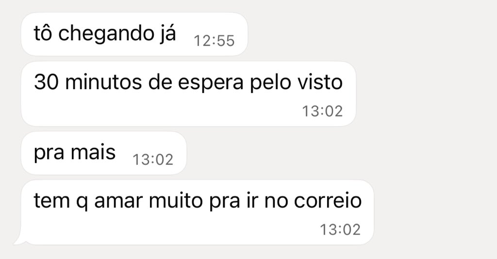 meu namorado é perfeito e vai no correio pra mim ♥️