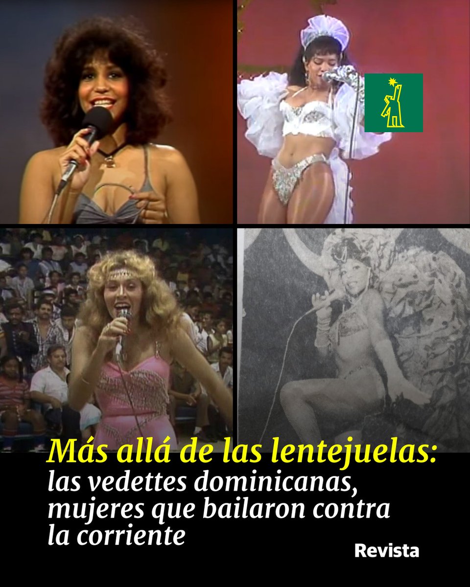 DiarioLibre's tweet photo. ✨ |#RevistaDL| Estas artistas fueron símbolo de empoderamiento, rebeldía artística y rupturas sociales en un país aún marcado por tabúes
🔗 https://t.co/ugeoqYwJtt
#DiarioLibre #Vedettes #Dominicanas#Artistas https://t.co/JkfEMD0u3X