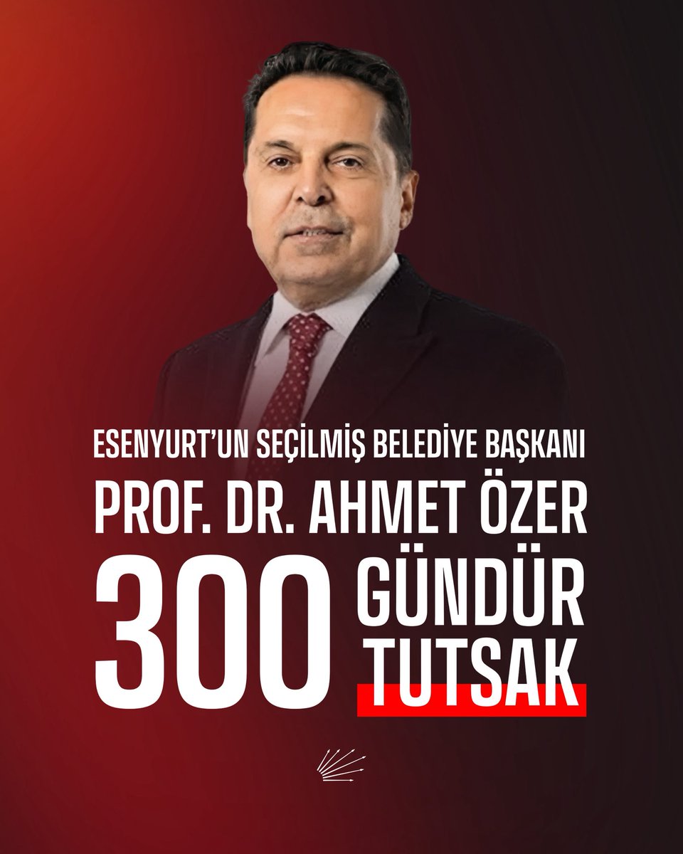 Tarihte görülmemiş bir adaletsizliğin ortasındayız!

19 Mart’a uzanan, araçsallaştırılmış yargı eliyle başlatılan darbe sürecinin ilk ayağı Esenyurt kumpasının üzerinden 300 gün geçti.

Türkiye’nin en büyük ilçesinin seçilmiş belediye başkanı, bilim insanı Prof. Dr. Ahmet Özer,