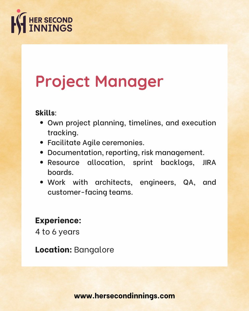 her2nd_innings's tweet image. 🚀 We’re Hiring !
🔹 Frontend Developer – Web UI &amp;amp; Dashboards (3–8 yrs)
Click here:hersecondinnings.com/careers/?job_i…
🔹 Project Manager 
Click here:hersecondinnings.com/careers/?job_i…
🔹 Quality Assurance Engineer 
Click here:hersecondinnings.com/careers/?job_i…

#Hiring #FrontendDeveloper #ProjectManager