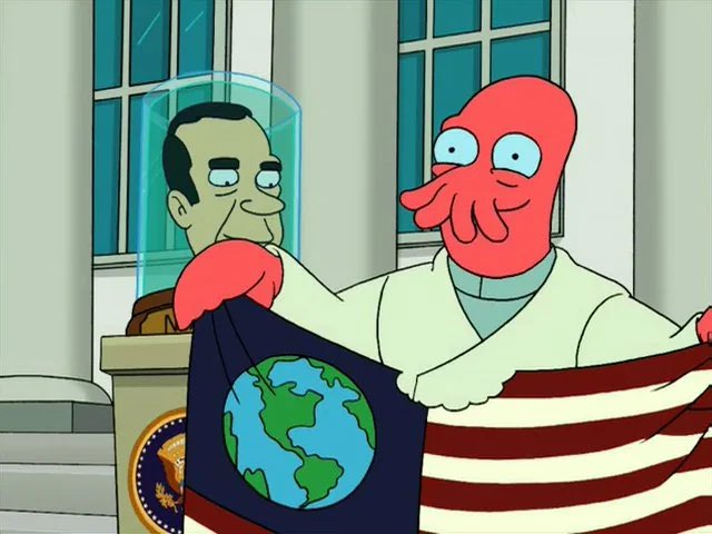 Trumps executive order against flag burning reminds me of the futurama episode