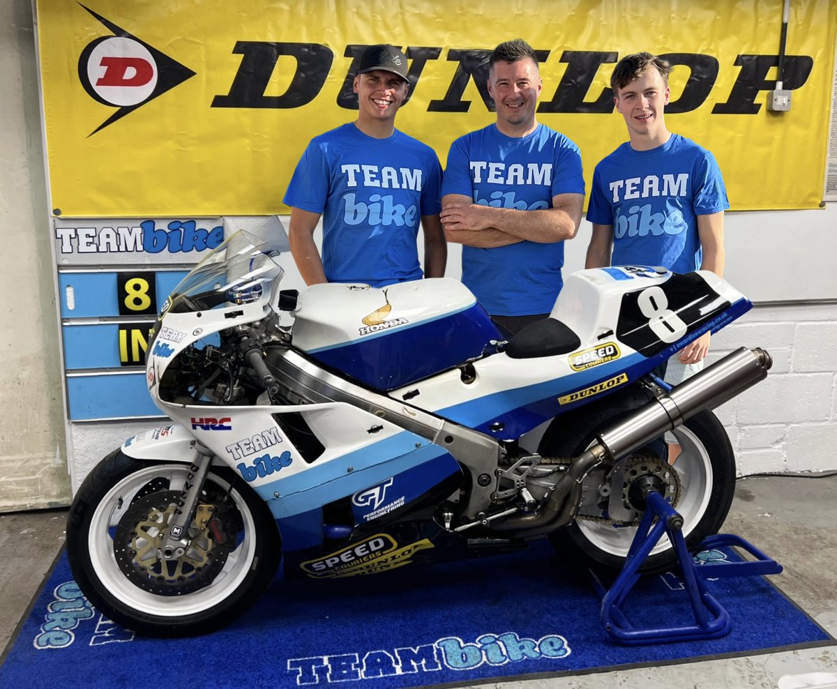 Congratulations this weekend to Kyle Ryde taking the championship lead in BSB and Casey O’Gorman scoring points in Moto3 leading up to racing my RC30 at Spa along with their team boss Paul Curran in a couple of weeks, how privileged am I 👍