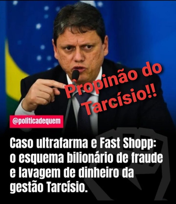 LIGIANE 🇧🇷 (@ligianepestana) on Twitter photo <a href="/folha/">Folha de S.Paulo</a> Agora pega o histórico dele como ministro do desgoverno Bolsonaro e como atual governador de SP. Como minstro uma ponte de madeira, como governador PROPINÃO DO TARCÍSIO o maior esquema de corrupção da história de SP. <a href="/folha/">Folha de S.Paulo</a> Agora pega o histórico dele como ministro do desgoverno Bolsonaro e como atual governador de SP. Como minstro uma ponte de madeira, como governador PROPINÃO DO TARCÍSIO o maior esquema de corrupção da história de SP.