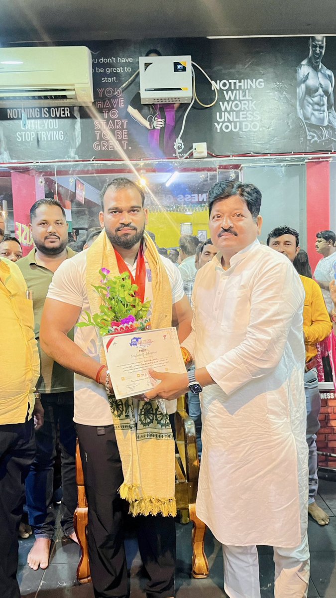 jenapratap66's tweet photo. Congratulations to Subasish Sahoo from my constituency, Mahanga, for winning 3rd place in the 94 kg category at the Asian Powerlifting Championship 2025, lifting an impressive 260 kg in Kathmandu, Nepal. You are an inspiration for youths across Odisha and India. We are proud of you! 🇮🇳